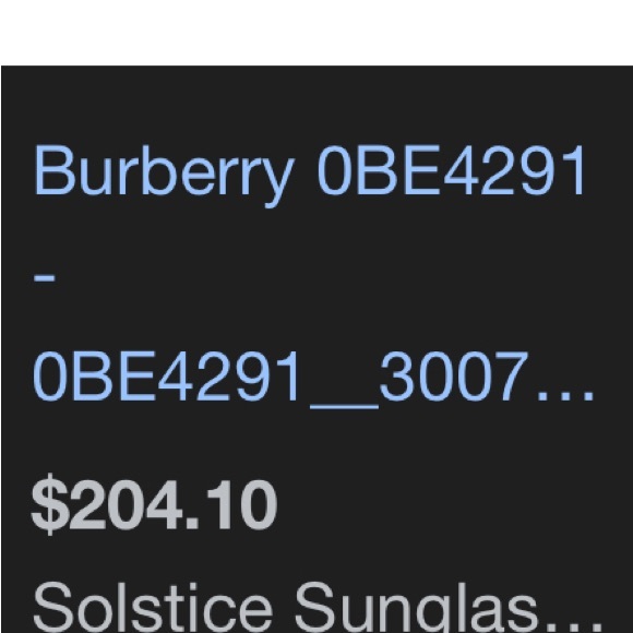 Burberry Black and Gray Sunglasses - Picture 1 of 2